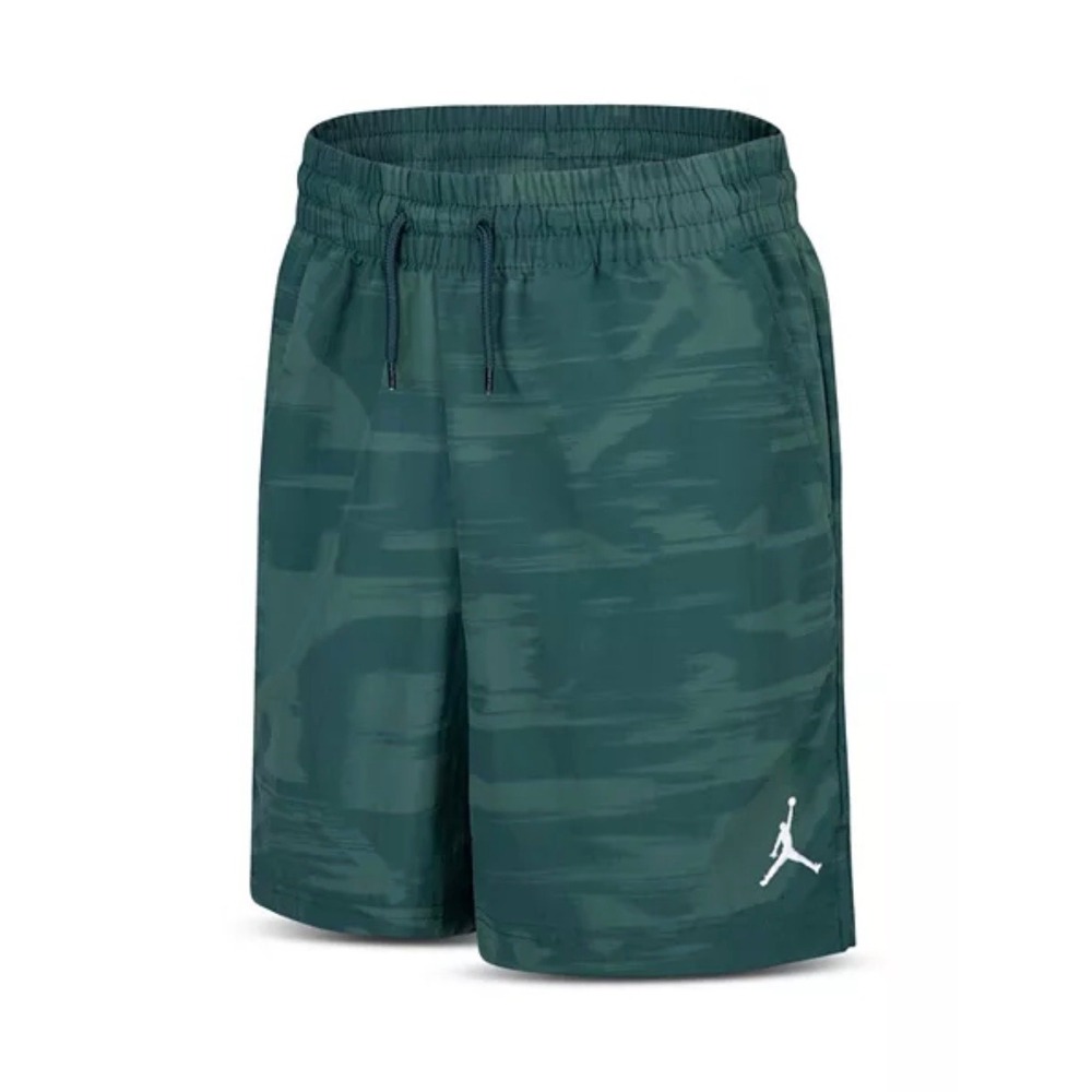 Jordan‎ Boys Size L 12-14 Green Camo Athletic Shorts Jogger Gym Casual